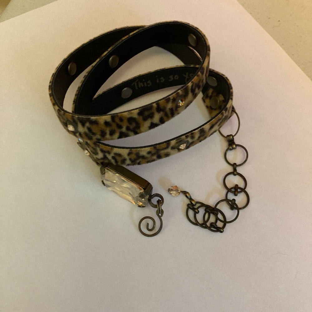 Leopard Cosmo Wrap Bracelet